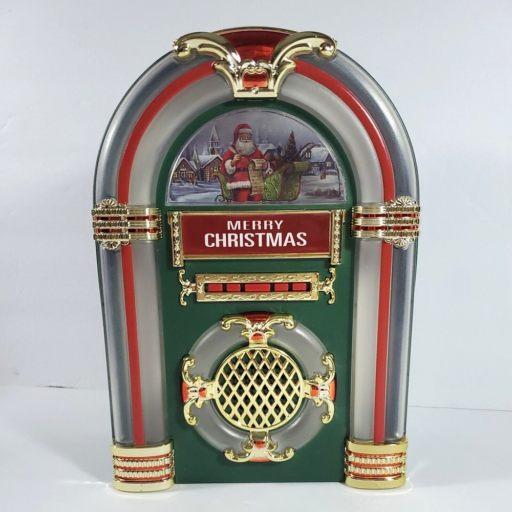 Dyno Seasonal Solutions Tabletop Christmas Jukebox ~ Plays Songs Lights & Music